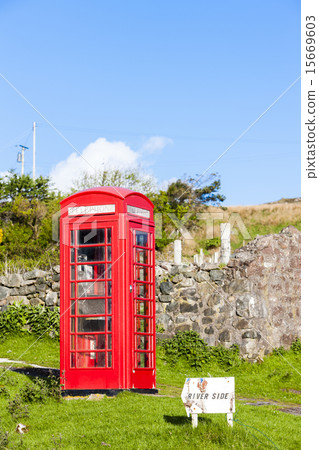 telephone booth, Clashnessie, Highlands, Scotland 15669603