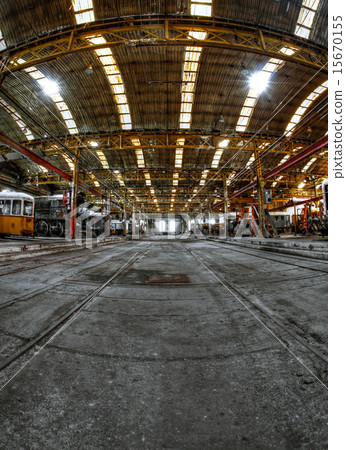 Industrial building interior Industrial building interior 15670155