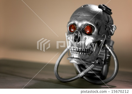 Skull of a human size robot Skull of a human size robot 15670212