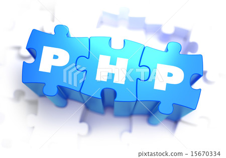 PHP - Text on Blue Puzzles. 15670334