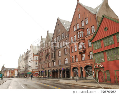 Warehouse street of Norway · Bergen · Bryggen Warehouse street of Norway · Bergen · Bryggen 15670562