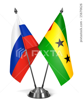 Russia, Sao Tome and Principe - Miniature Flags. Russia, Sao Tome and Principe - Miniature Flags. 15670626