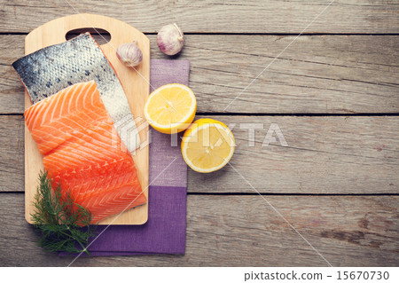 Salmon, spices and condiments Salmon, spices and condiments 15670730