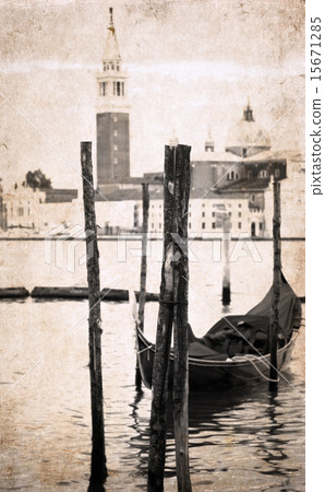 artwork in retro style, Venice artwork in retro style, Venice 15671285
