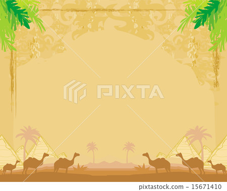 camel caravan in wild africa camel caravan in wild africa 15671410