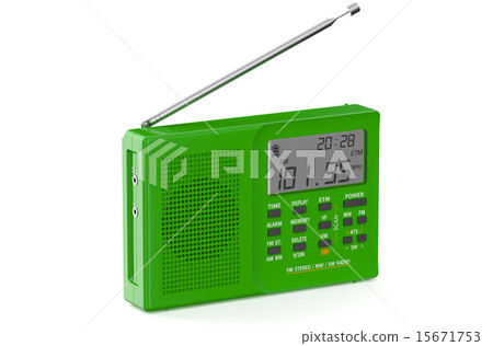 green digital radio 15671753