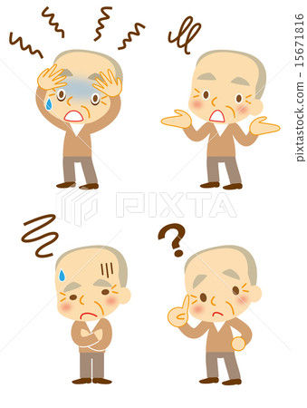 陷入困境的爺爺 15671816