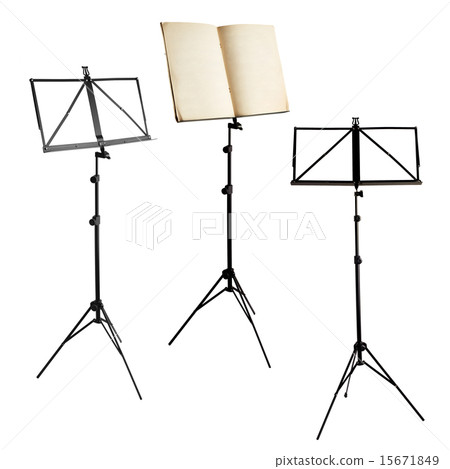 music stands isolated with clipping path music stands isolated with clipping path 15671849