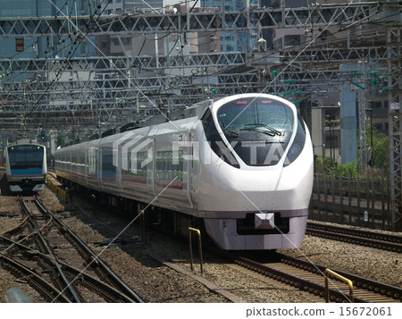Limited Express Hitachi Tokiwa E 657 Series Keihin Tohoku Line E233 Tamachi Station Limited Express Hitachi Tokiwa E 657 Series Keihin Tohoku Line E233 Tamachi Station 15672061