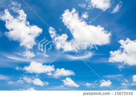 Blue sky with clouds. Blue sky with clouds. 15673538