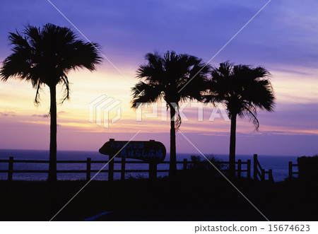 Sunset at the Ohama Beach Park 15674623