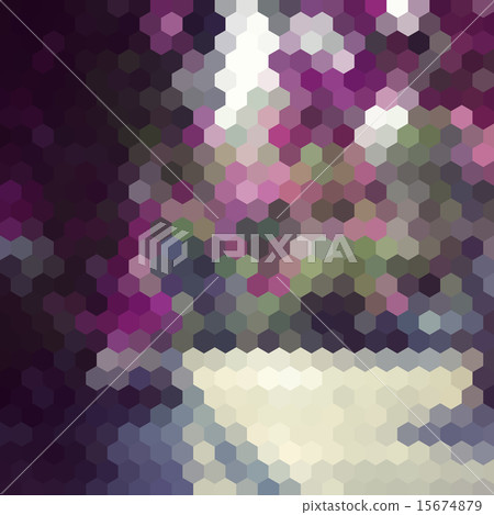 Purple hexagon background 15674879