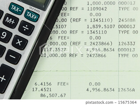 Savings Account Passbook with Calculator Savings Account Passbook with Calculator 15675364
