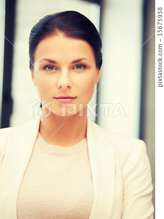 calm and serious woman calm and serious woman 15675938
