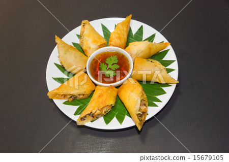 Por Pieer Tod with cheese inside Thai Spring Roll 15679105