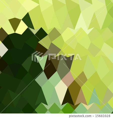 Apple Green Abstract Low Polygon Background - Stock Illustration ...