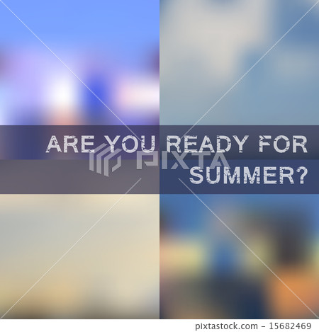 Blurred summer backgrounds vector set Blurred summer backgrounds vector set 15682469