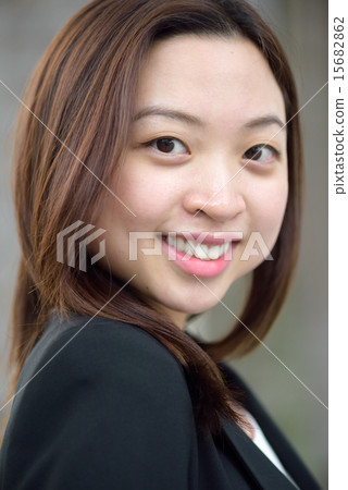 Chinese businesswoman outdoors Chinese businesswoman outdoors 15682862