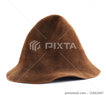 Brown hat isolated Brown hat isolated 15682897