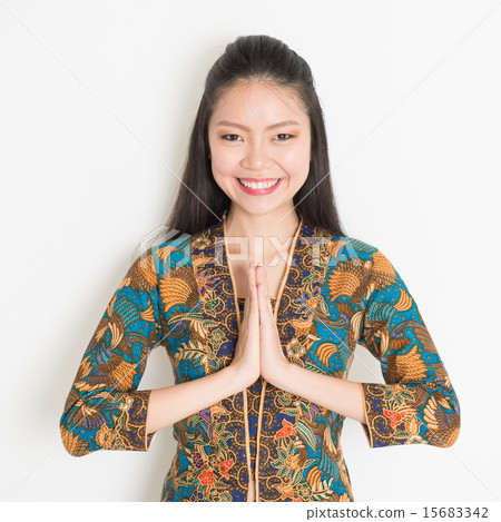 Asian girl greeting Asian girl greeting 15683342