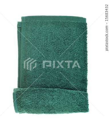 Folded terry towel isolated Folded terry towel isolated 15683432
