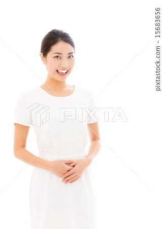 Business woman white back image 15683656