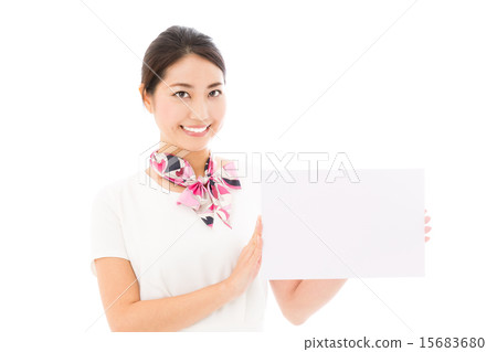 Business woman white back image 15683680