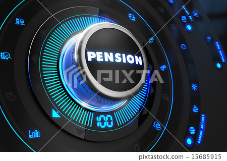 Pension Regulator on Black Control Console. 15685915