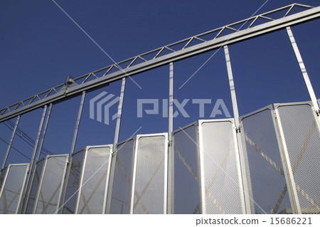 Temporary enclosure panel gate of construction site Temporary enclosure panel gate of construction site 15686221