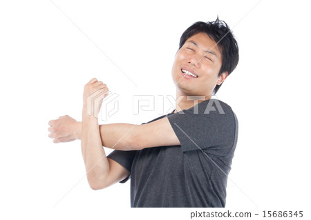 A man to relax and stretch 15686345