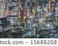 Factory night view from Yokkaichi Port Port Building 15688208