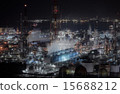 Factory night view from Yokkaichi Port Port Building 15688212