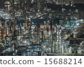 Factory night view from Yokkaichi Port Port Building 15688214