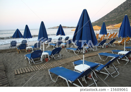 greece beach umbrella greece beach umbrella 15689061