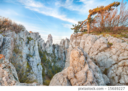Amazing cliffs of Crimea, Ukraine 15689227