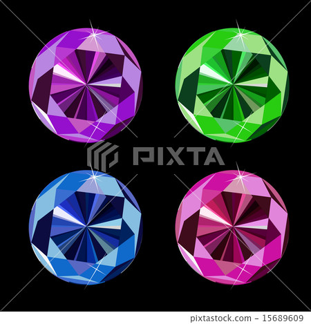 Abstract Luxury Diamond Set Vector Illustration 15689609