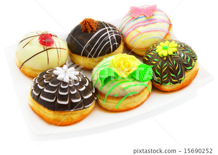 Six beautiful donuts Six beautiful donuts 15690252