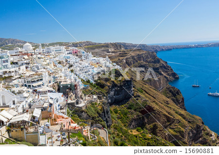 Island Santorini, Fira town 15690881