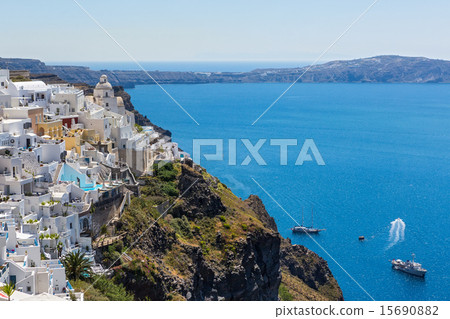 Island Santorini, Fira town 15690882