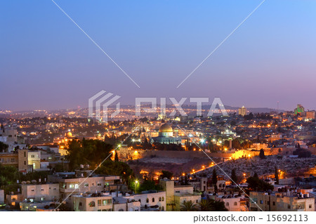 Jerusalem Old City Night 15692113