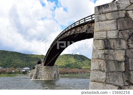 Kintai-kyo bridge at evening 15692258