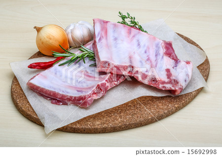 Raw pork ribs Raw pork ribs 15692998