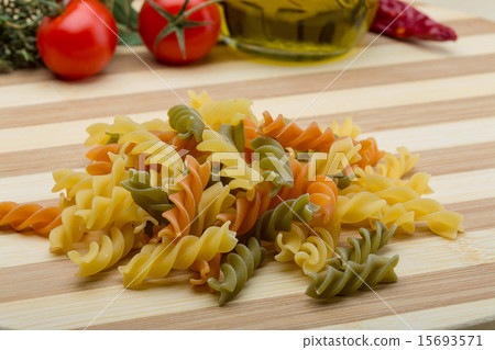 Raw fusilli pasta Raw fusilli pasta 15693571