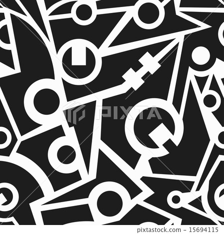 monochrome retro technology seamless pattern monochrome retro technology seamless pattern 15694115