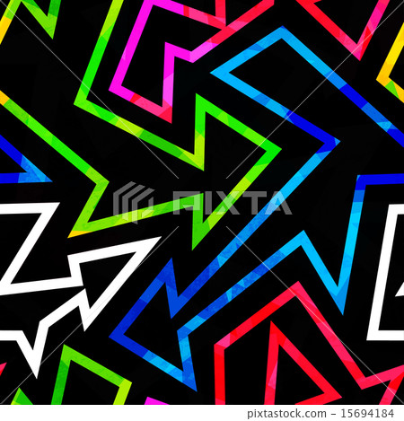neon geometric seamless pattern with grunge effect neon geometric seamless pattern with grunge effect 15694184