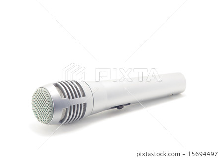 Microphone white back horizontal image 15694497