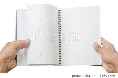 hand holding open page  15694726