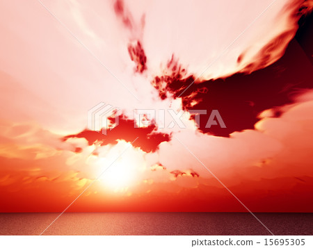 Wind and clouds with the sea 15695305