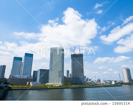 Urban landscape from Toyosu Bridge Urban landscape from Toyosu Bridge 15695314