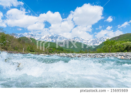 Northern Alps, Great Sky and Clear Flow 15695989